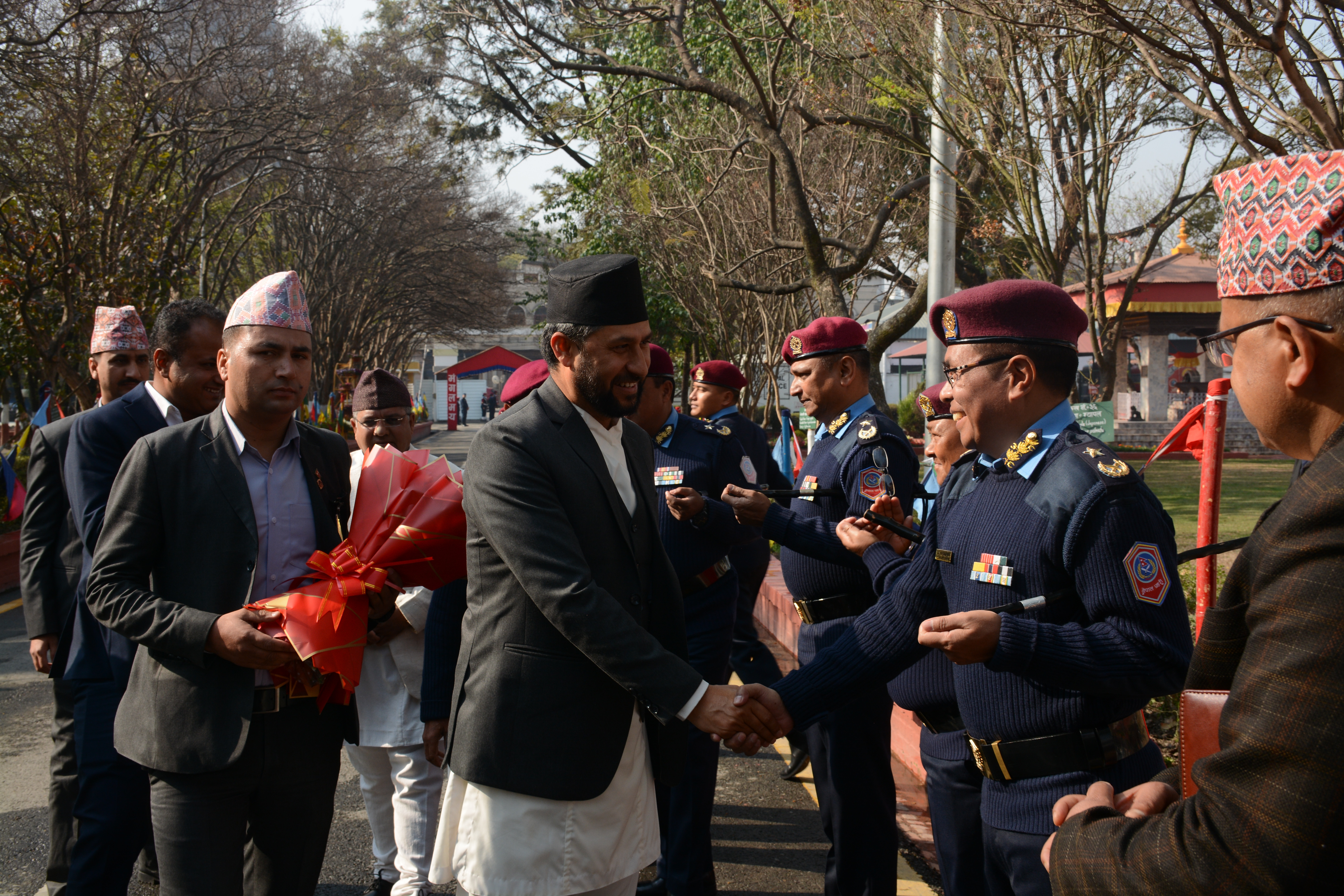 मा. उपप्रधानमन्त्री एवम् गृह मन्त्रीज्यूद्वारा प्रहरी प्रधान कार्यलय निरीक्षण - फागुन २७,२०८०